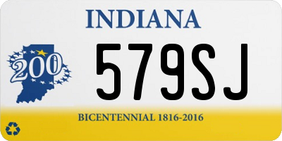 IN license plate 579SJ