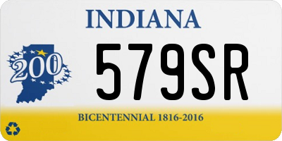 IN license plate 579SR