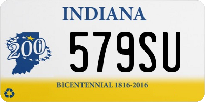 IN license plate 579SU