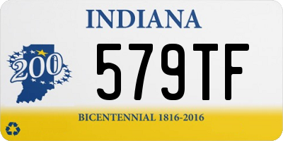 IN license plate 579TF