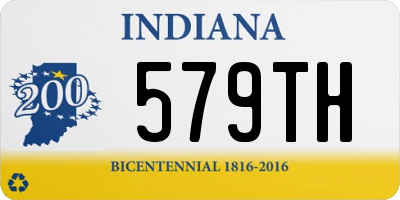 IN license plate 579TH