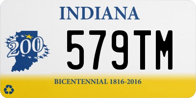 IN license plate 579TM