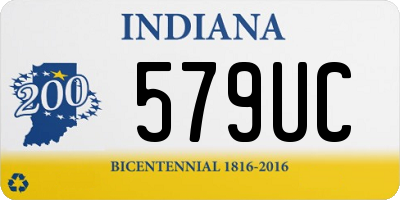 IN license plate 579UC