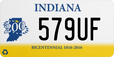 IN license plate 579UF