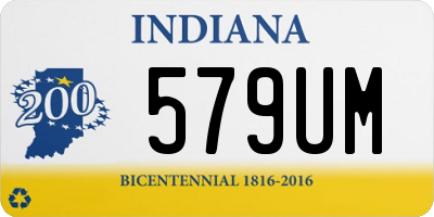 IN license plate 579UM