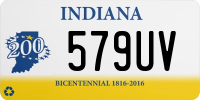 IN license plate 579UV