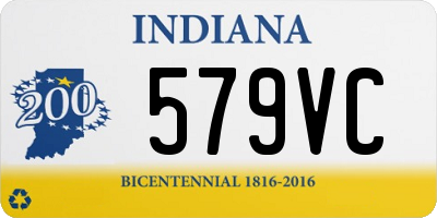 IN license plate 579VC