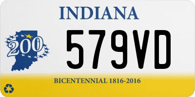 IN license plate 579VD