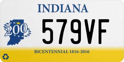 IN license plate 579VF