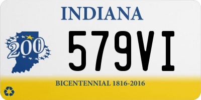 IN license plate 579VI