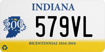 IN license plate 579VL