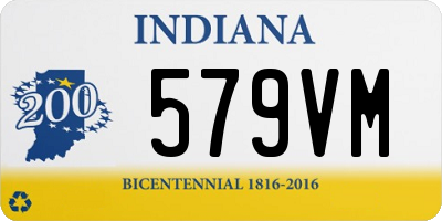 IN license plate 579VM