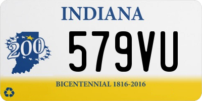 IN license plate 579VU