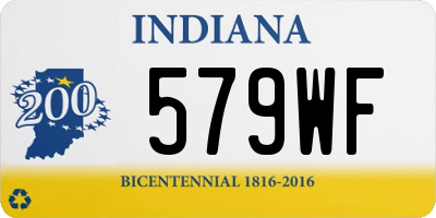 IN license plate 579WF