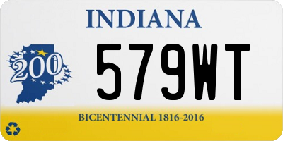 IN license plate 579WT