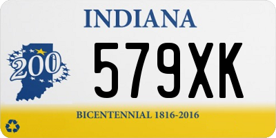 IN license plate 579XK