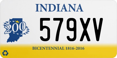 IN license plate 579XV