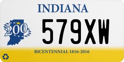 IN license plate 579XW