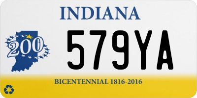 IN license plate 579YA