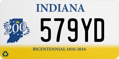 IN license plate 579YD