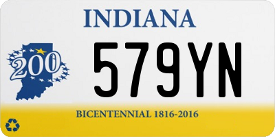 IN license plate 579YN