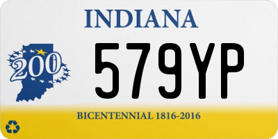 IN license plate 579YP