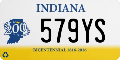 IN license plate 579YS