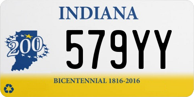 IN license plate 579YY