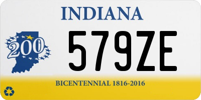 IN license plate 579ZE