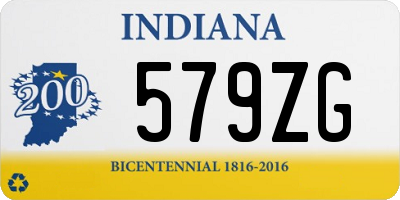 IN license plate 579ZG