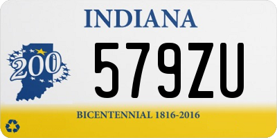 IN license plate 579ZU