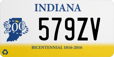 IN license plate 579ZV