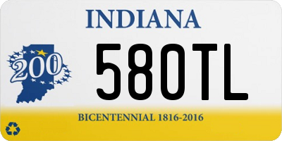 IN license plate 580TL