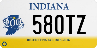 IN license plate 580TZ