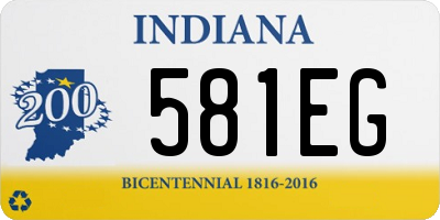 IN license plate 581EG