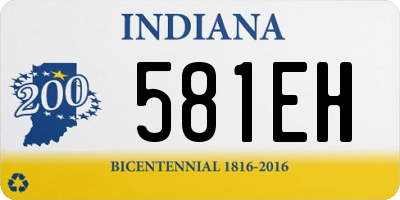 IN license plate 581EH