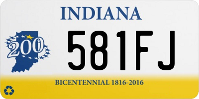 IN license plate 581FJ