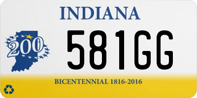 IN license plate 581GG