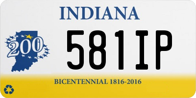 IN license plate 581IP