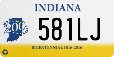 IN license plate 581LJ