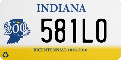 IN license plate 581LO