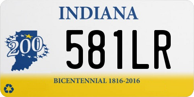 IN license plate 581LR