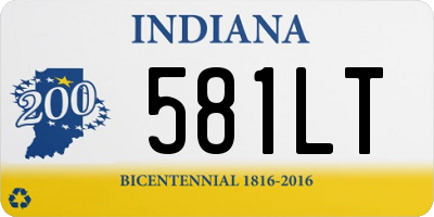 IN license plate 581LT