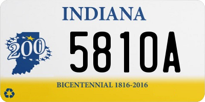 IN license plate 581OA