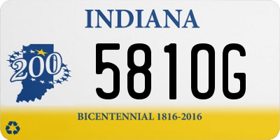 IN license plate 581OG