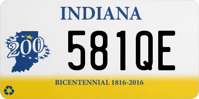 IN license plate 581QE