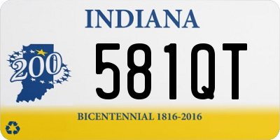 IN license plate 581QT