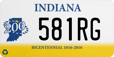 IN license plate 581RG