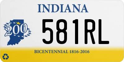 IN license plate 581RL