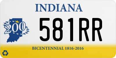 IN license plate 581RR